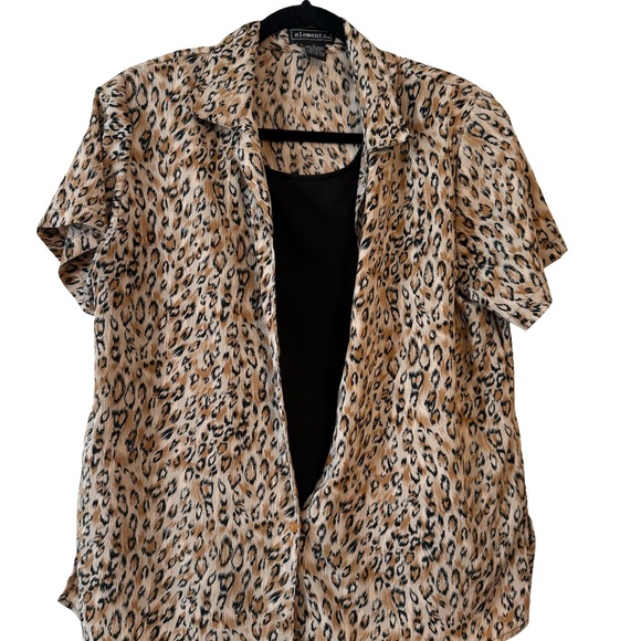 Elementz Tops - Elementz Animal Print Blouse